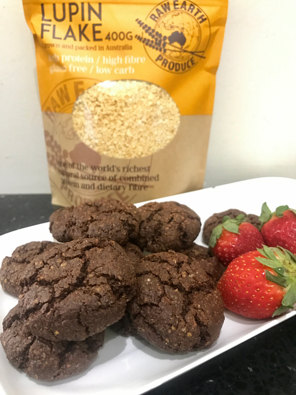 Chocolate Lupin Protein Cookies